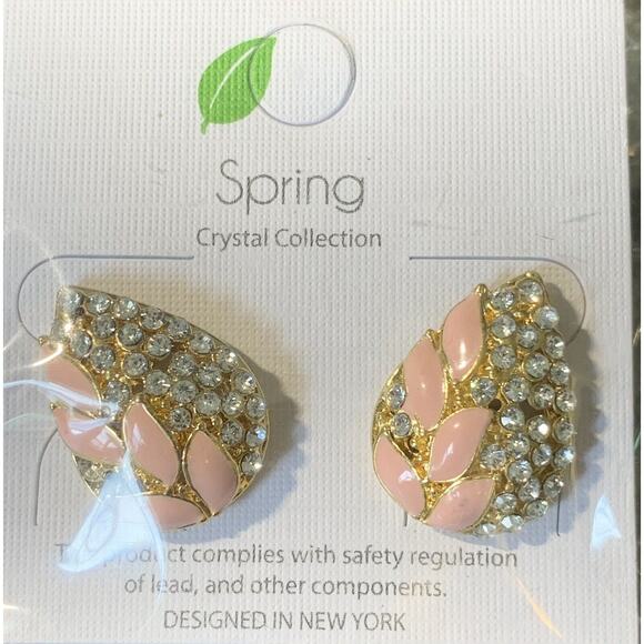 Pierced Earrings Mixed Styles Crystals Rhinestones Enameled Lot Of 6 New - Picture 12 of 14